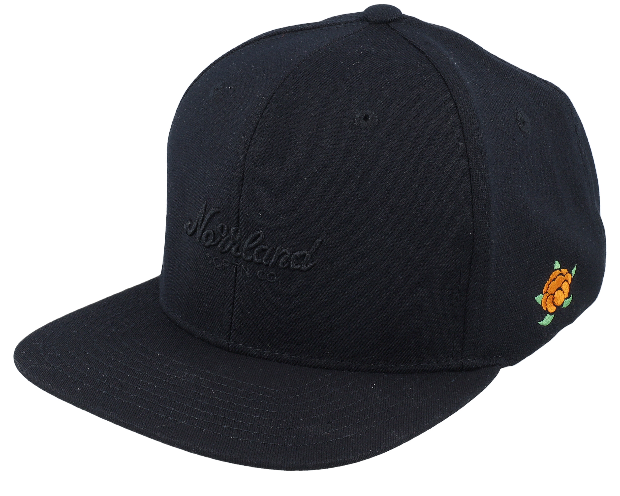 Tgn Script Big-fit Cap All Black Snapback - SQRTN kep | Hatstore.com