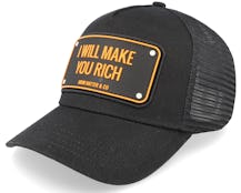 I Will Make You Rich Black Trucker - John Hatter & Co