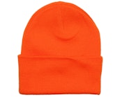 Fluorescent Orange Cuff Blank Beanie