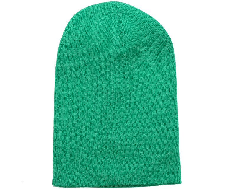 green beanie cap