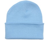 Sky Blue Cuff Blank Beanie