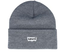 Batwing Embroidered Slouchy Beanie Regular Grey Cuff - Levi's