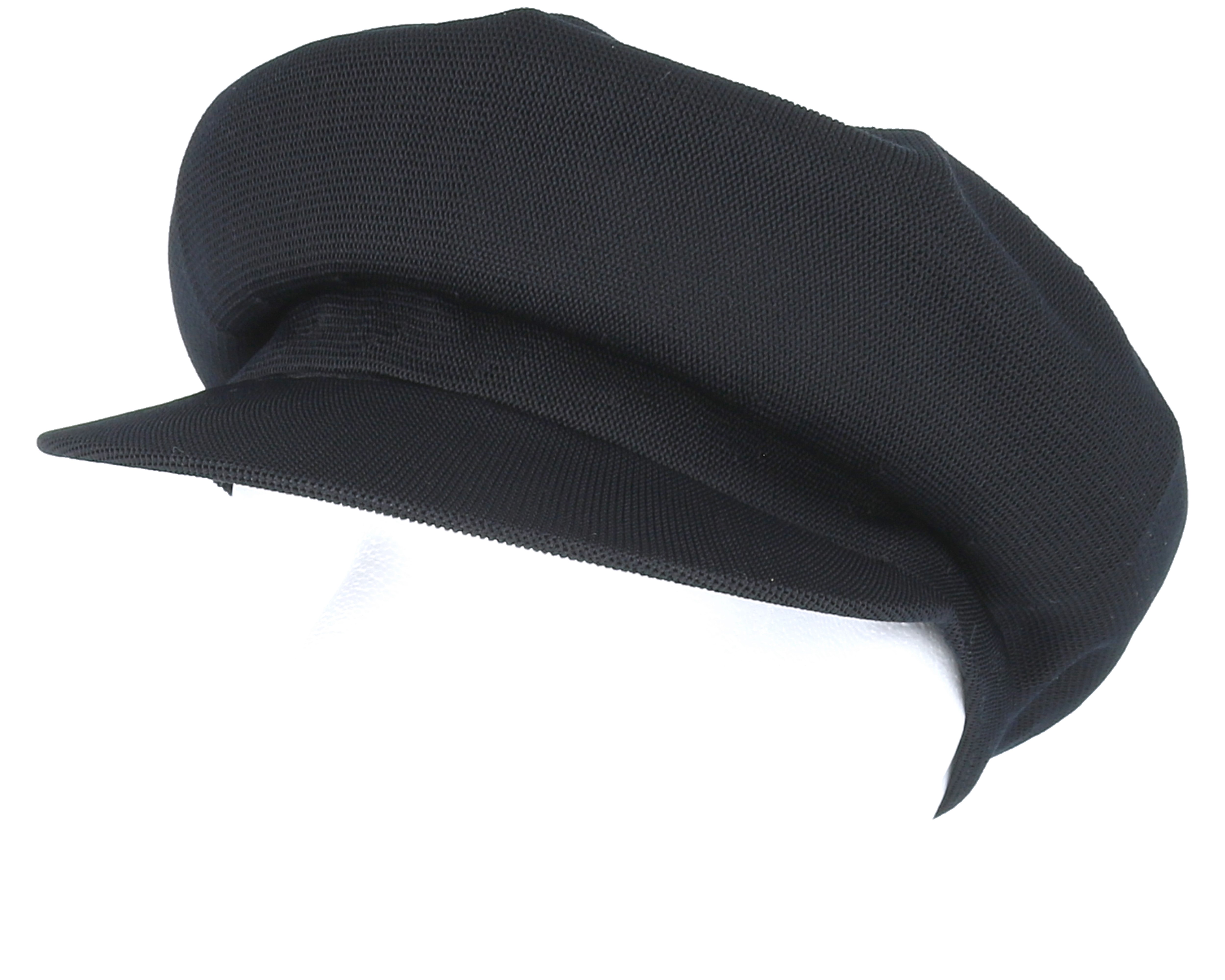 Tropic Spitfire Black Flat Cap - Kangol | Hatstore.co.uk