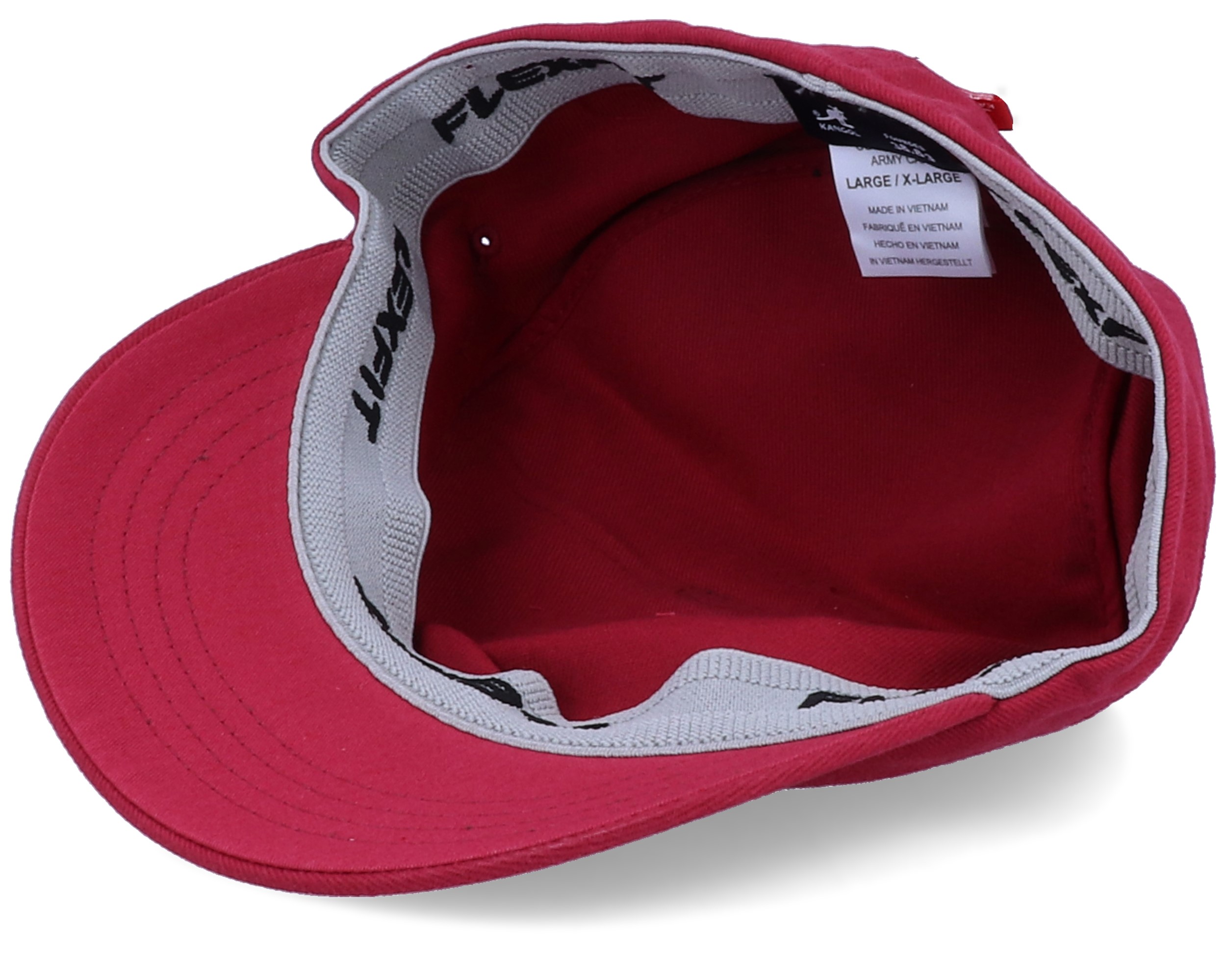 red kangol army cap