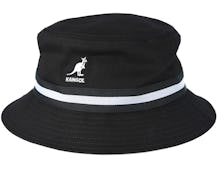 Stripe Lahinch Black Bucket - Kangol