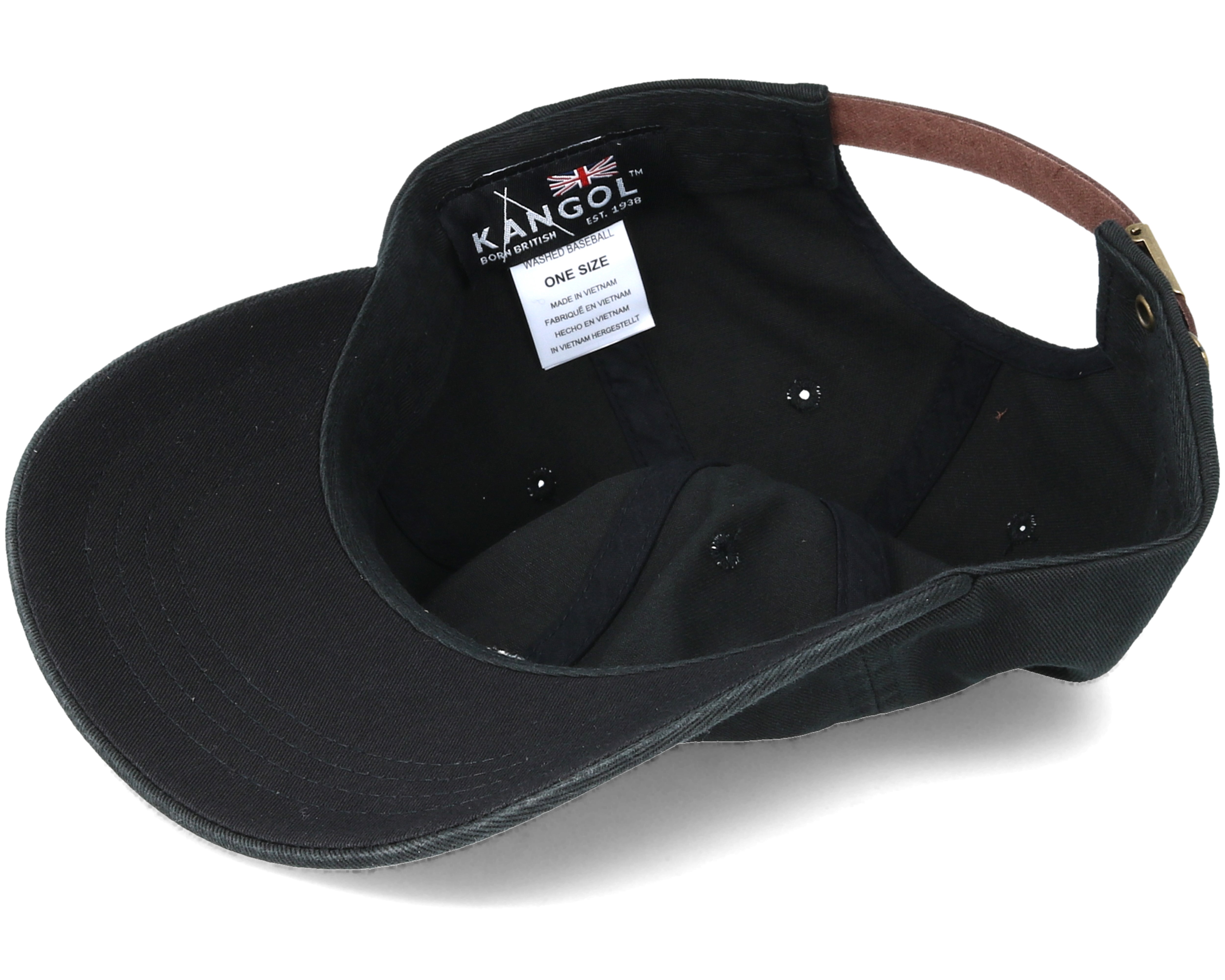 Washed Baseball Black Adjustable - Kangol cap | Hatstorecanada.com