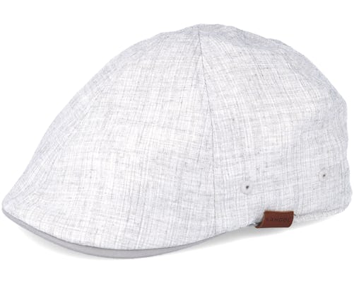 Pattern Flexfit Linen Marl Heather Grey Flat Cap - Kangol cap