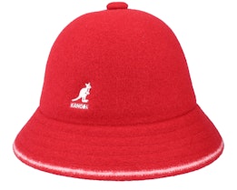 Stripe Casual Red/Off White Bucket - Kangol