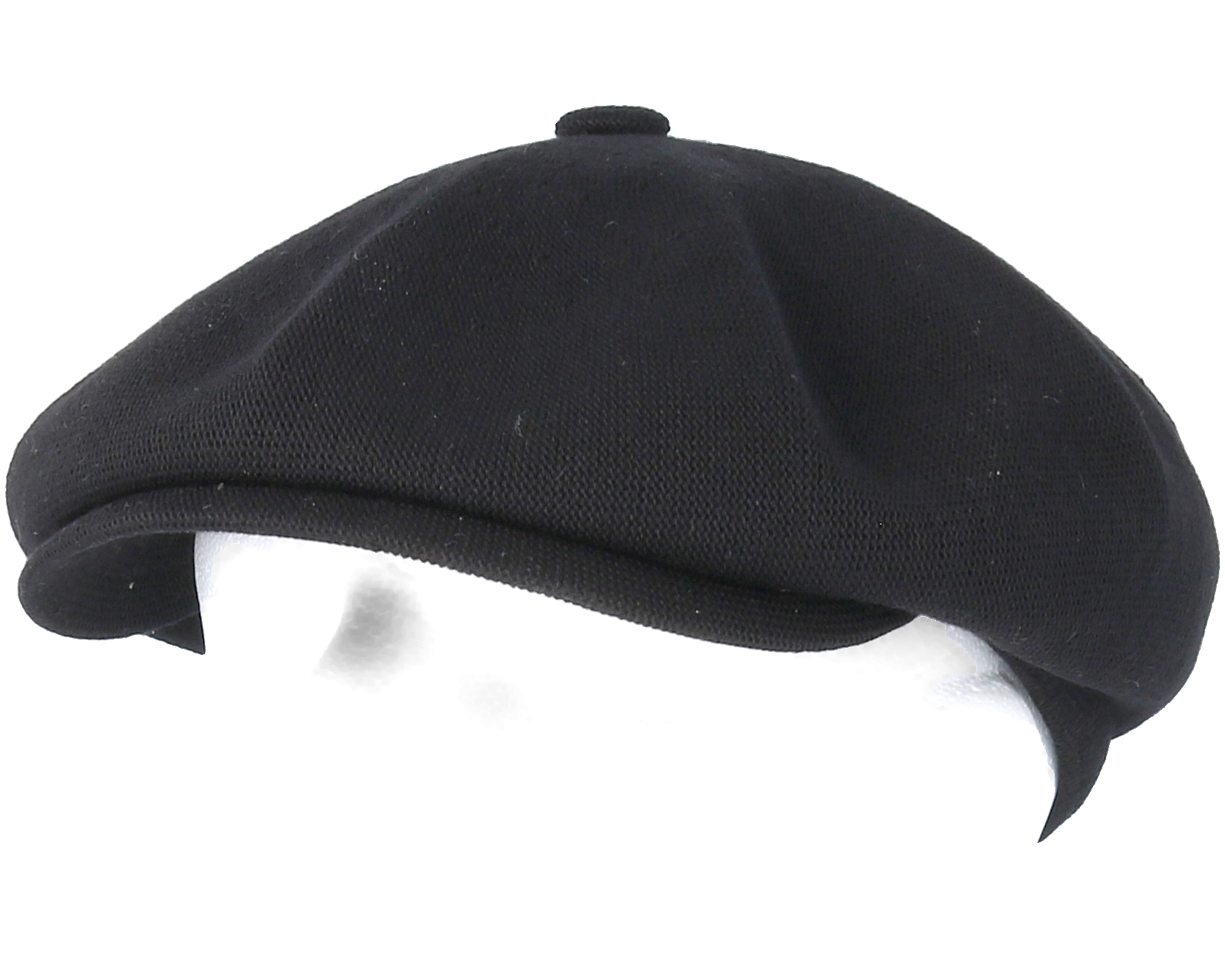 Bamboo Hawker Black Flat Cap