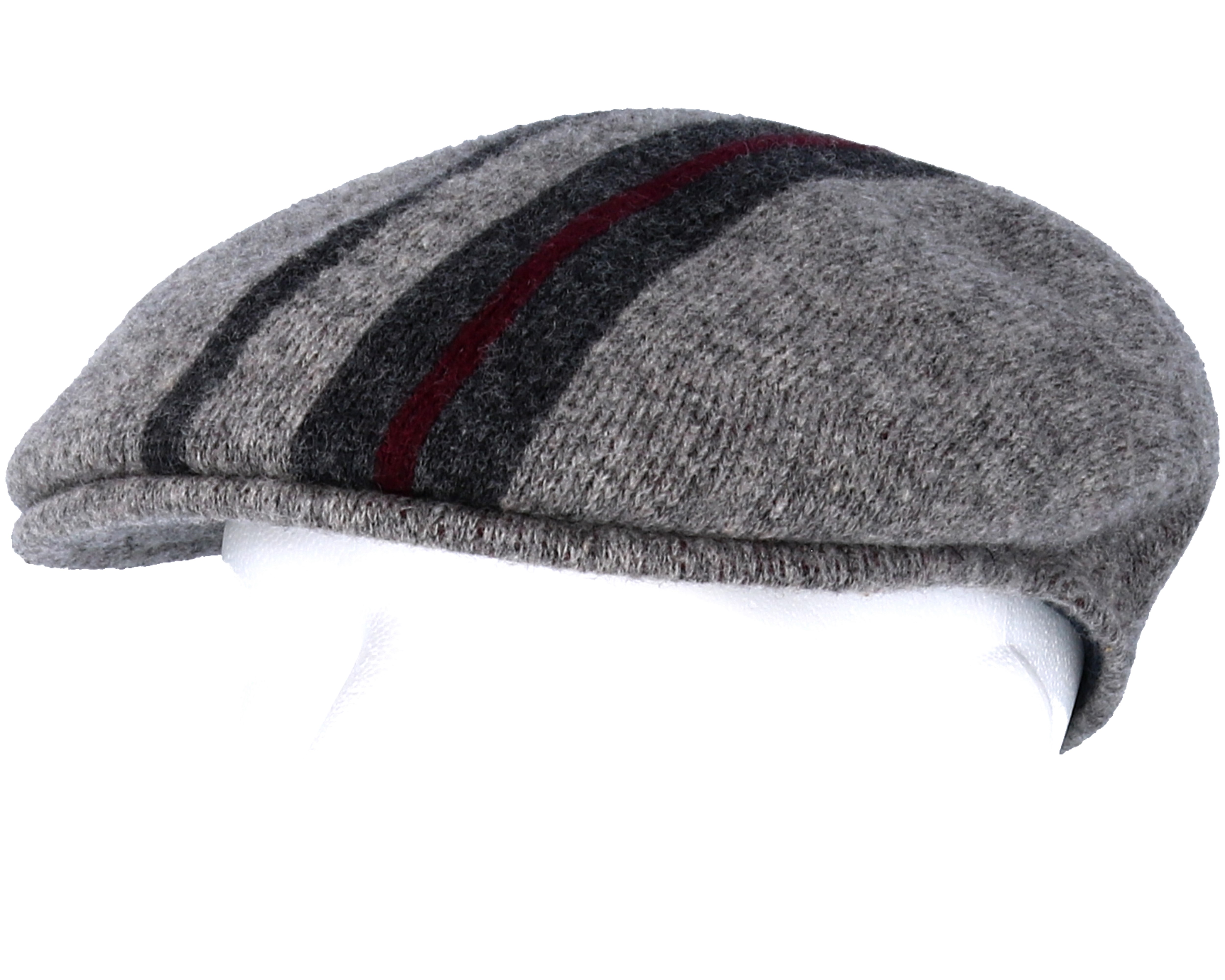 Identity Stripe 504 Dark Heather Grey Flat Cap