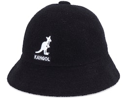 Big Logo Casual Black Bucket - Kangol