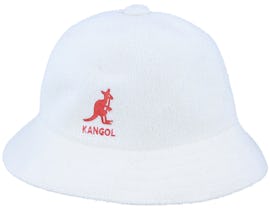 Big Logo Casual White Bucket - Kangol