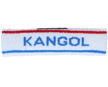 Kg Bermuda Stripe White/Ciano Headband - Kangol