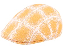 Grunge Plaid 507 Warm Apricot/White Flat Cap - Kangol