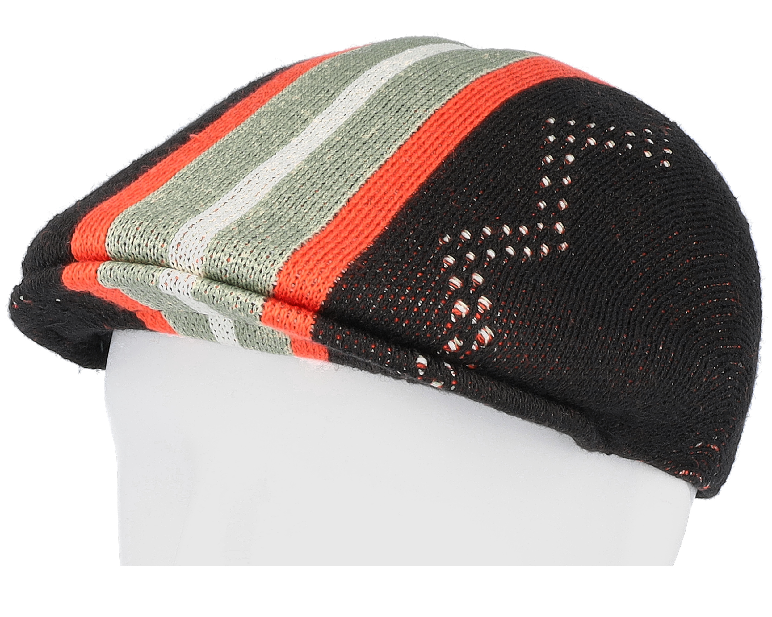 Slick Stripe 507 Black Flat Cap