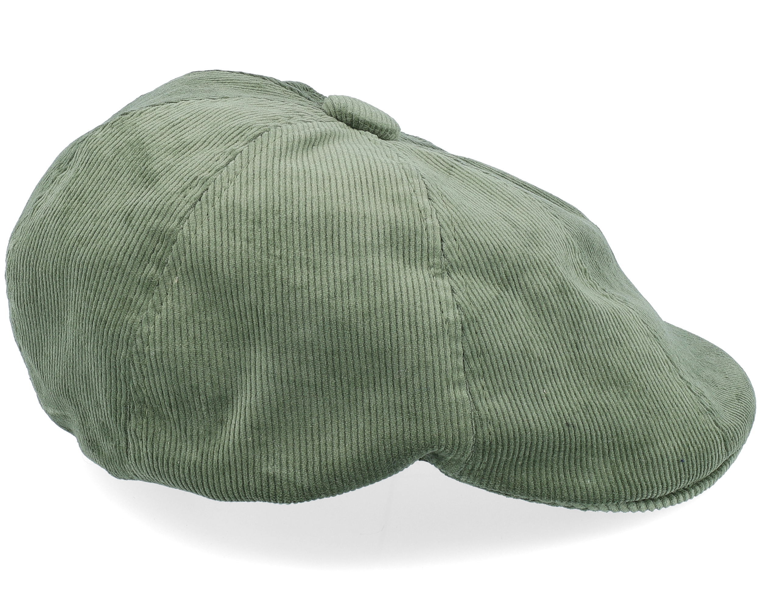 Cord Hawker Olive Flat Cap