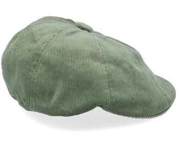 Cord Hawker Olive Flat Cap