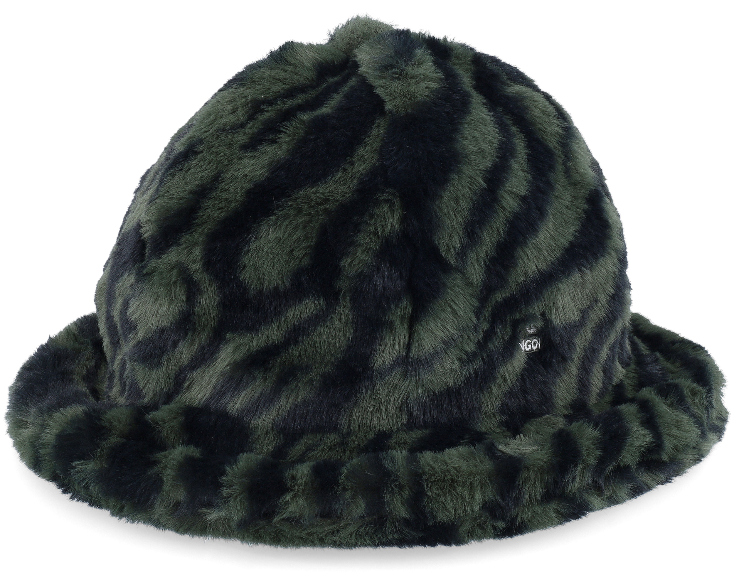 Faux Fur Casual Olive Zebra Bucket - Kangol hat | Hatstore.com.hk