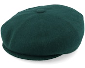 Kg Wool Hawker Deep Emerald Flat Cap