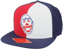 Indianapolis Clowns 400 Series Red/Navy/White Snapback - American Needle