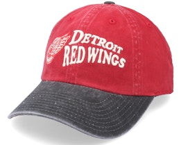 Detroit Red Wings Dyer Red & Black Dad Cap - American Needle