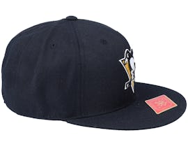 Pittsburgh Penguins Deep Dish Black Fitted - American Needle