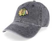 Chicago Blackhawks Elston Black Dad Cap