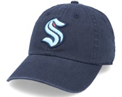 Seattle Kraken Blue Line Navy Dad Cap