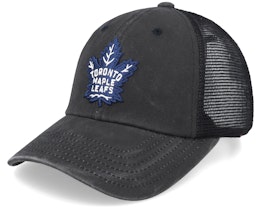Toronto Maple Leafs Raglan Bones Black Trucker - American Needle