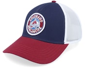 Colorado Avalanche Valin White/Navy/Maroon Trucker