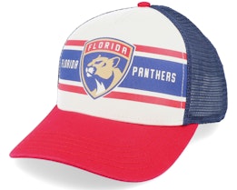 Florida Panthers Sinclair Navy/Ivory/Red Trucker - American Needle