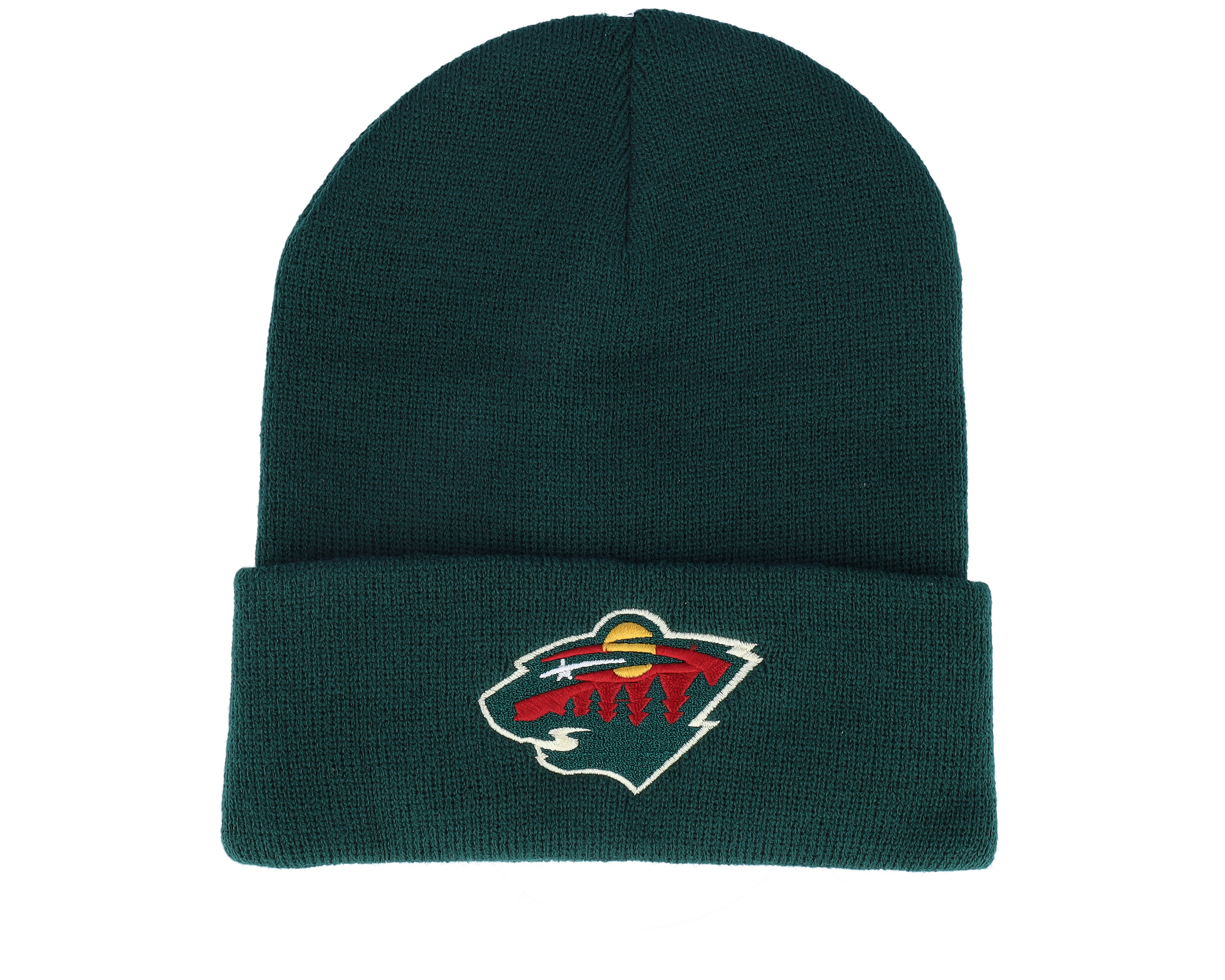 Minnesota Wild Knit NHL Dark Green Cuff Hatstoreworld com