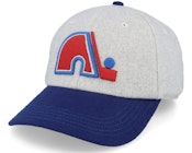Quebec Nordiques NHL Archive Legend Heather Grey/Blue Dad Cap