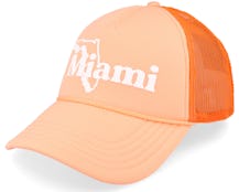 Miami Foamy Valin Peach Trucker - American Needle