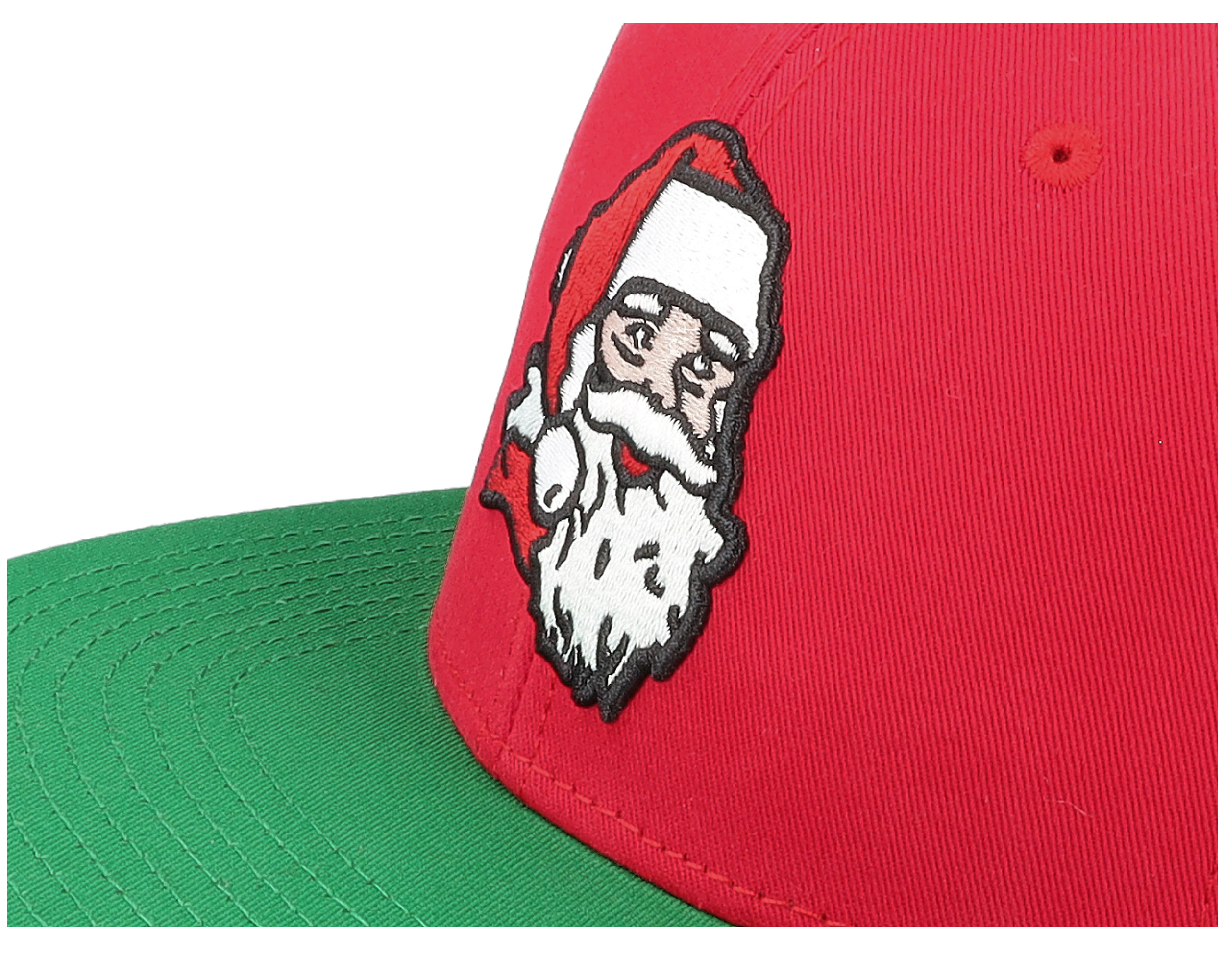 Santa Claus Blockhead 2.0 Red/Green Snapback | Hatstoreworld.com