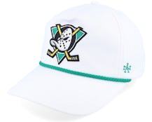 Hatstore Exclusive x Anaheim Ducks Mighty Ducks Cappy White Adjustable - American Needle