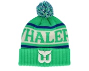 Hartford Whalers Pillow Line Kelly Green/Ivory/Royal Pom