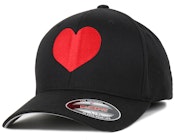 Heart Black/Red Flexfit