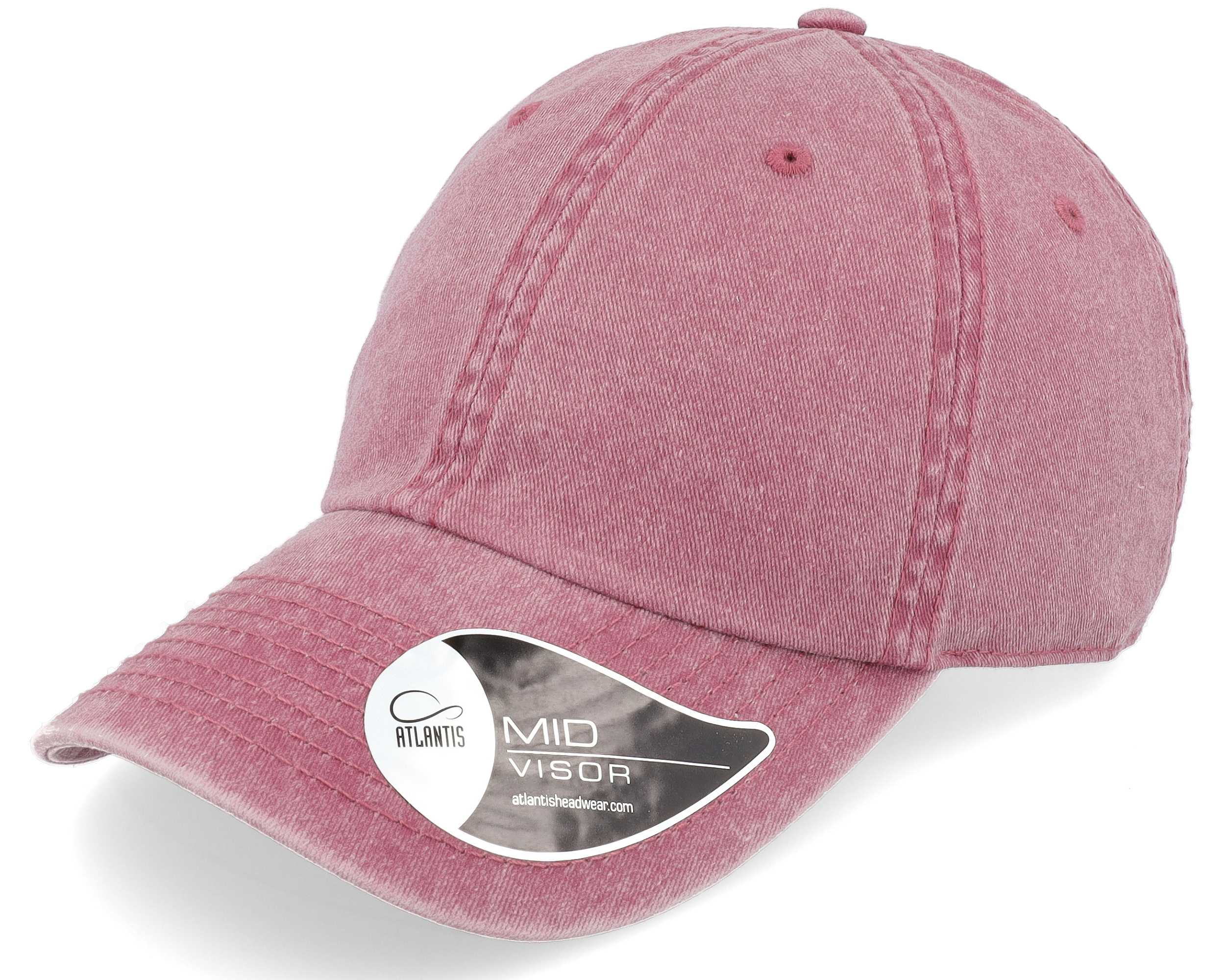 Digg Burgundy Vintage Washed Dad Cap Atlantis Cap Hatstore.ch