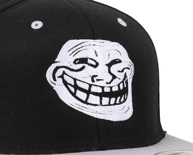 Trollface Black/White Snapback - Iconic caps - Hatstoreworld.com