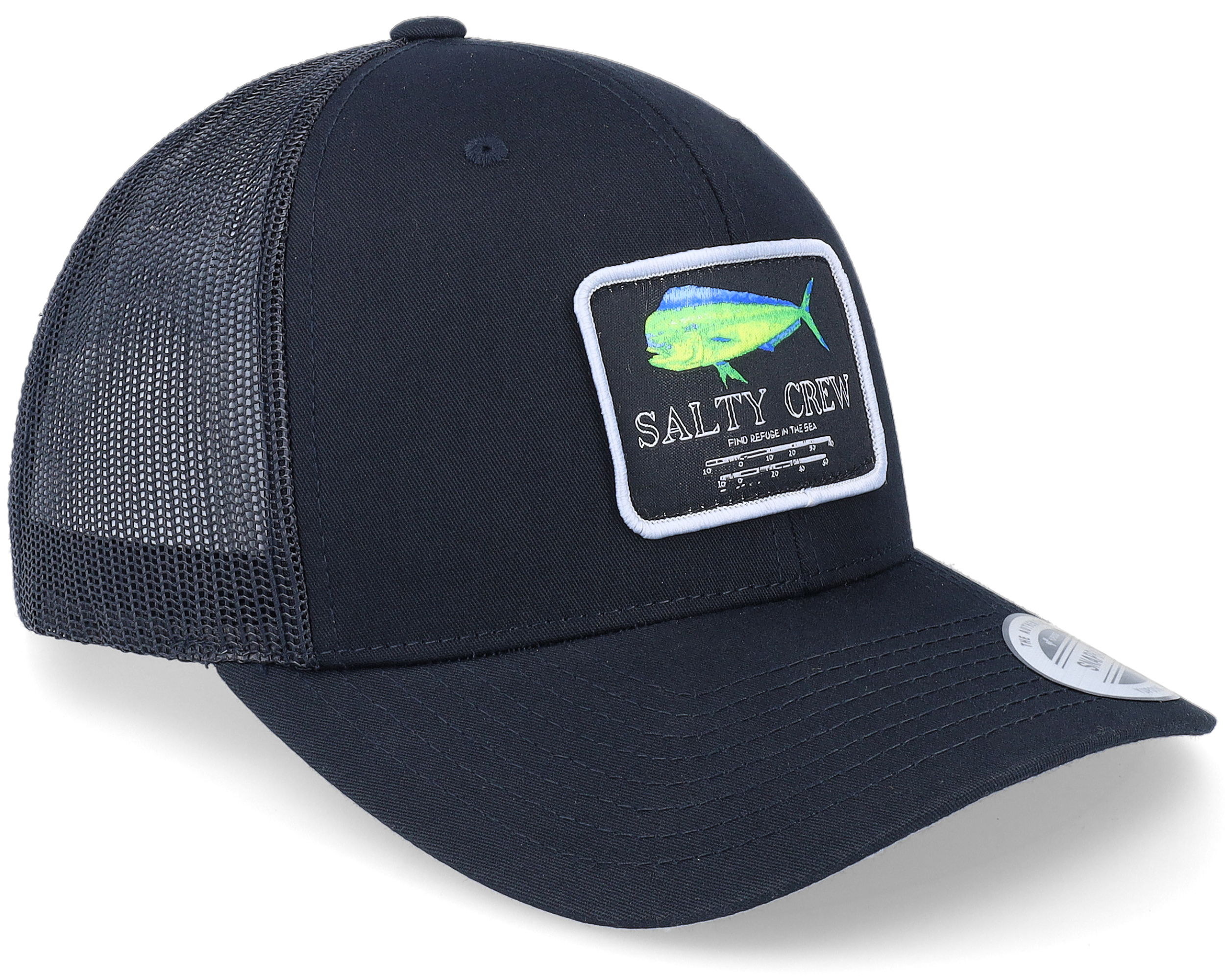 Mahi Mount Retro Black Trucker - Salty Crew - casquette | Hatstore.fr