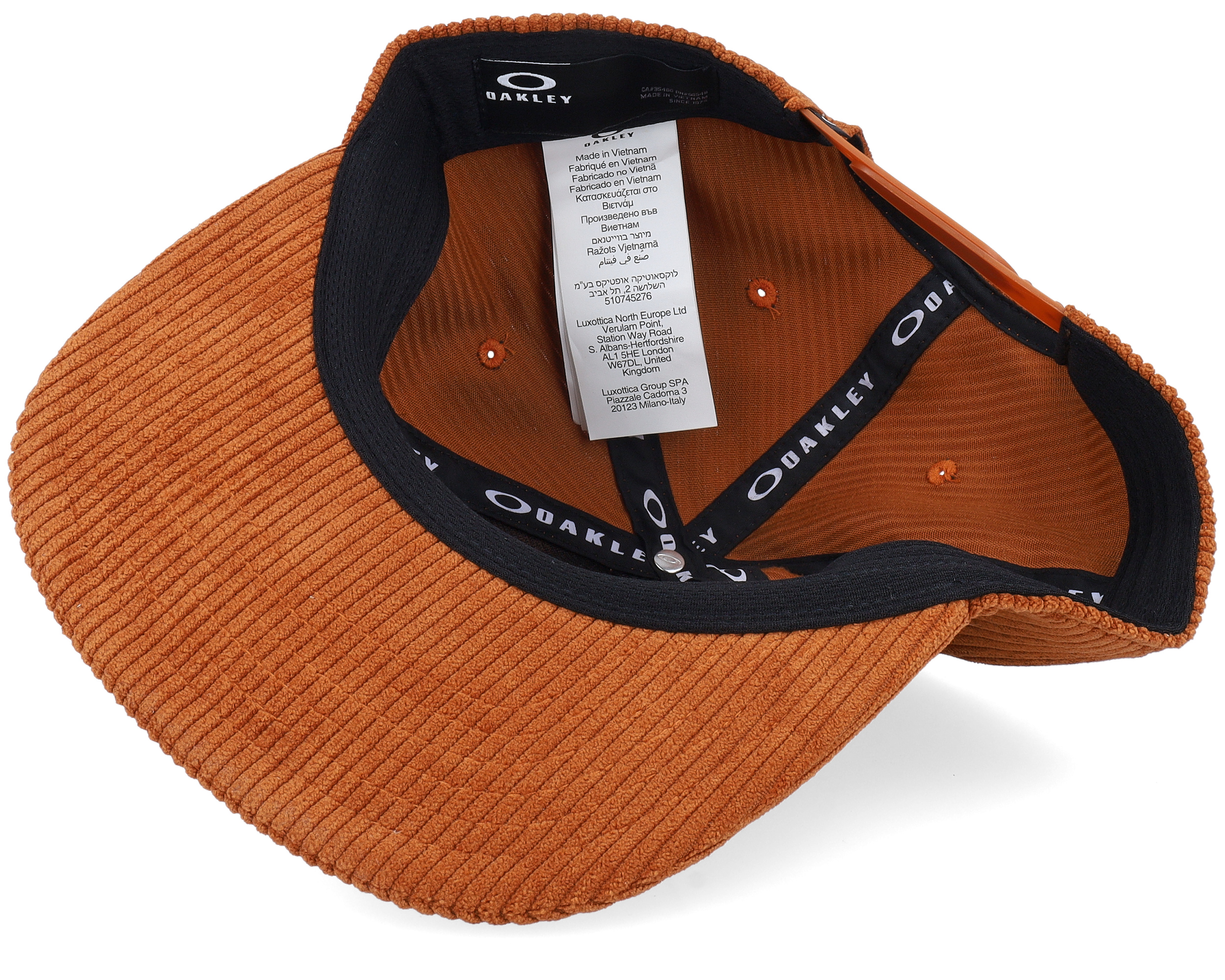 Ellipse Corduroy Hat Auburn Snapback