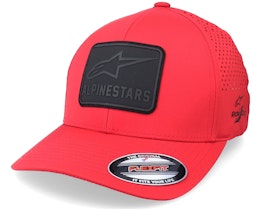 Decore Lazer Tech Hat Red Flexfit - Alpinestars