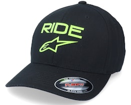 Ride Transfer Hat Black/Green Flexfit - Alpinestars