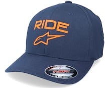 Ride Transfer Hat Navy/Orange Flexfit - Alpinestars