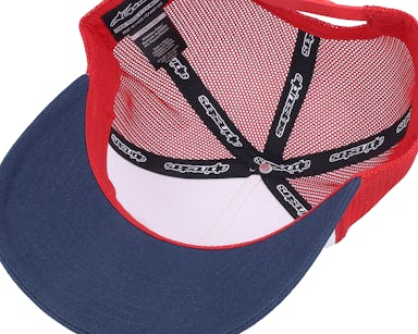 Alpinestars Flag Snapback Hat White/Navy/Red