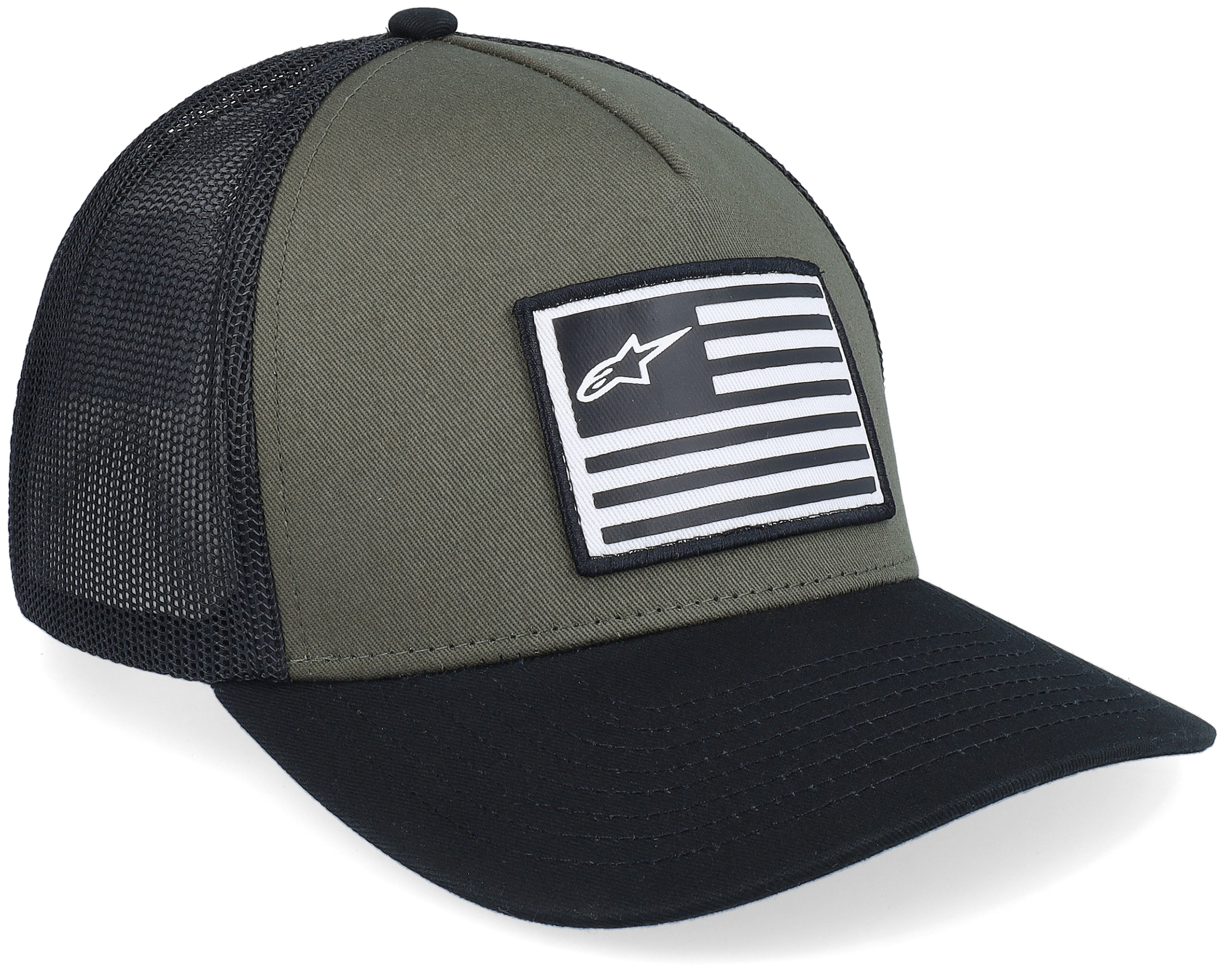 Alpinestars Flag Military Black Snapback Hat Automotive Money-sense.net