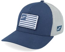 Flag Hat Navy/Grey Trucker - Alpinestars