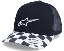 Check Hat Black Trucker - Alpinestars