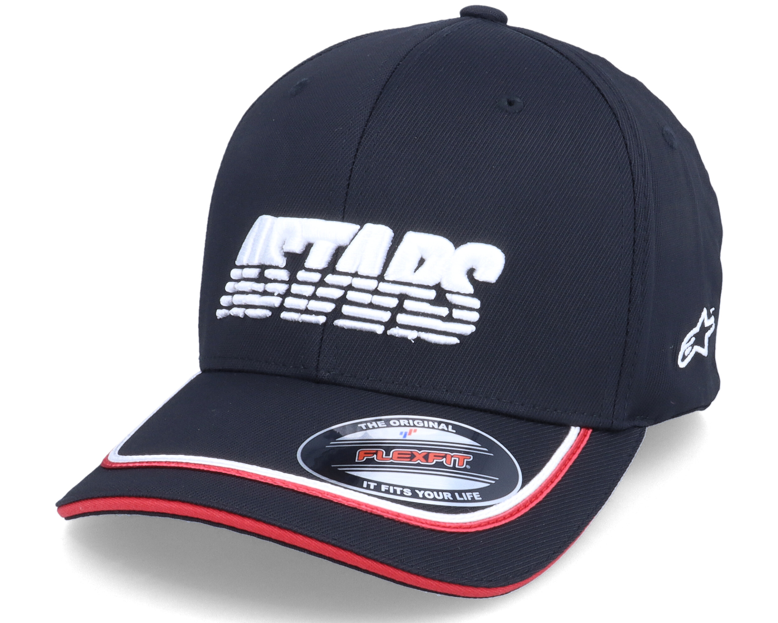 Leader Hat Black Flexfit - Alpinestars cap | Hatstoreworld.com